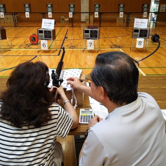 オリンピック競技・ビームライフル体験